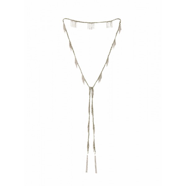 Marie Laure Chamorel ilgas sidabro kaklo papuošalas 